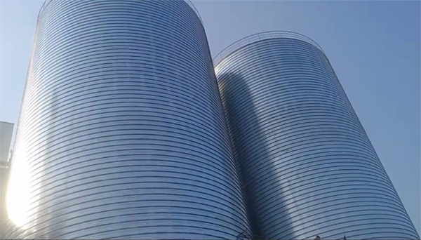 红安2座混凝土高架卷板仓